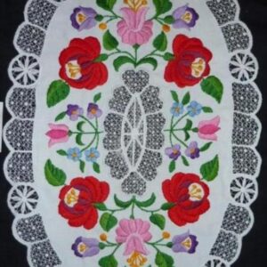 RISELT terítő kalocsai ovális 48x29 cm