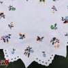 Hímzett terítő kalocsai fehér kör 45 cm