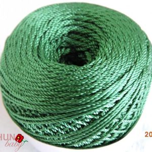 Hímzőfonal selyem sötét zöld 50 gr