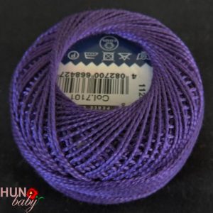 Hímzőfonal sötét lila 10 gr 7101 Perlé