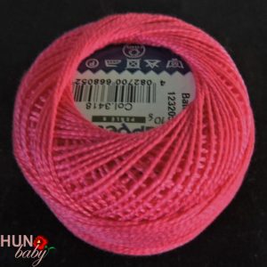 Hímzőfonal sötét rózsaszín 10 gr 3418 Perlé