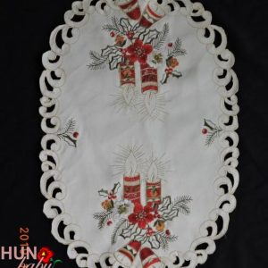 Karácsonyi terítő gépi drapp 42x30 cm