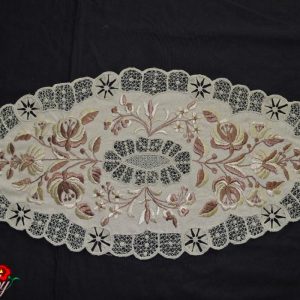 Riselt terítő drapp futó 57x27 cm