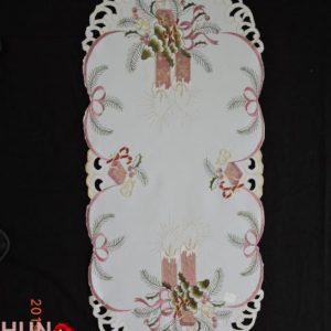 Karácsonyi terítő gépi fehér 85x35 cm