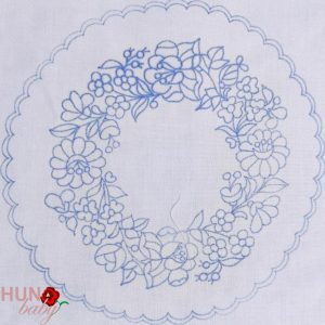 Előnyomott kalocsai terítő szegetlen kör 30 cm