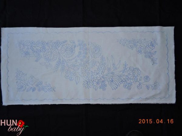 Előnyomott szegetlen kalocsai futó 78x36 cm