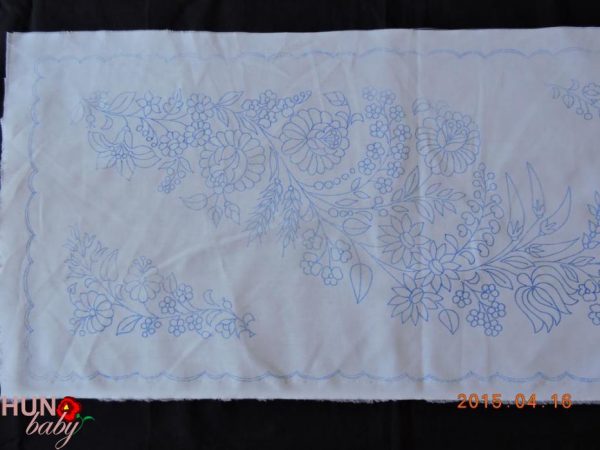 Előnyomott szegetlen kalocsai futó 78x36 cm