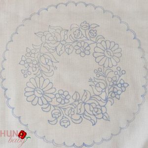 Előnyomott terítő szegetlen kalocsai kör 25 cm