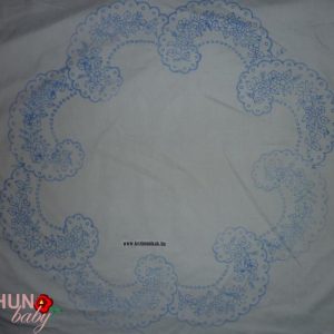 Előnyomott terítő szegetlen kalocsai kör 85 cm