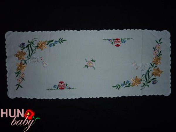 Előnyomott terítő szegett húsvéti futó 85x35 cm