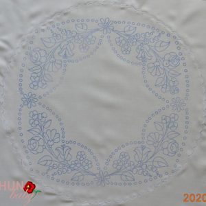 Előnyomott terítő szegett kalocsai kör 47 cm