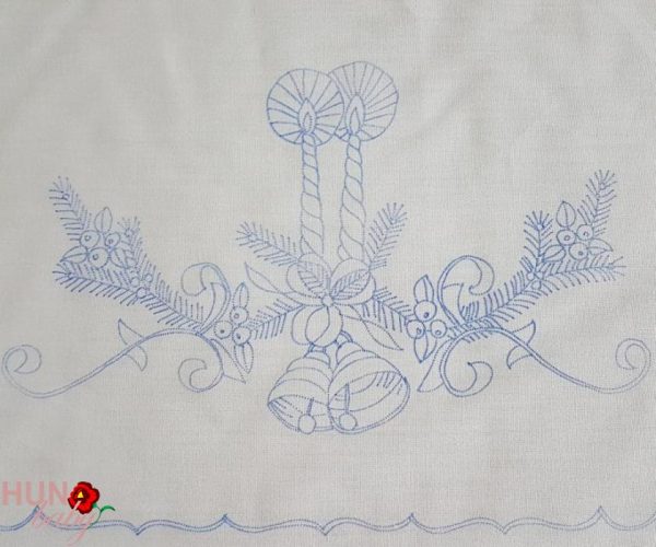 Karácsonyi terítő előnyomott szegett 85x35 cm