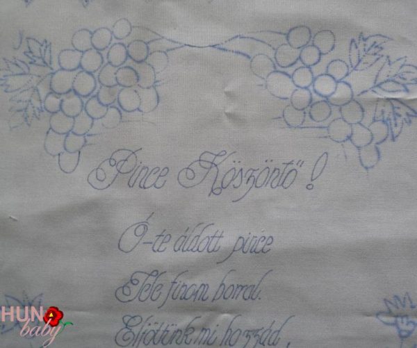 Pince Köszöntő, falikép előnyomott szegetlen 43x33 cm