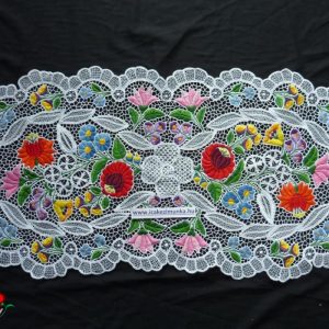 Riselt kalocsai futó áttört ovális